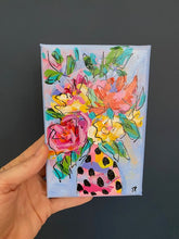 Load image into Gallery viewer, &quot;Just because flowers&quot; - 6x4x.5 Original on Canvas