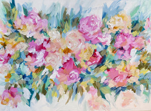 "Pastel Petals" - 18x24x1.5  Original on Canvas