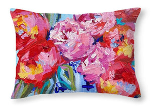 Romance in Bloom - Throw Pillow